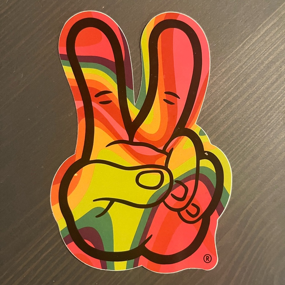 Dutch Bros Sticker - Groovy Peace